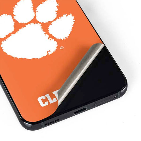 Clemson University Tiger Print Galaxy S22 Plus Skin